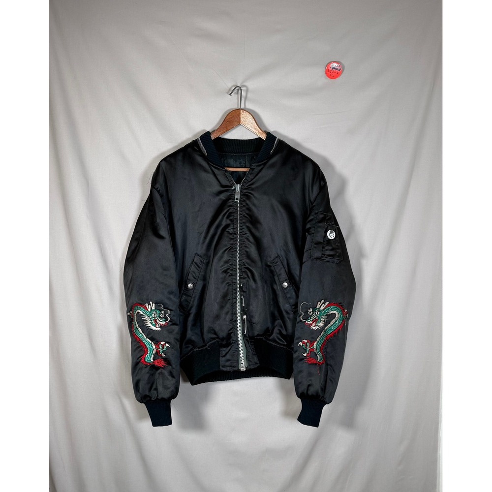 Vintage CBGB Punk Bomber Jacket Agnostic Front 7 Seconds Death Before Dishonour - Picture 2 of 4